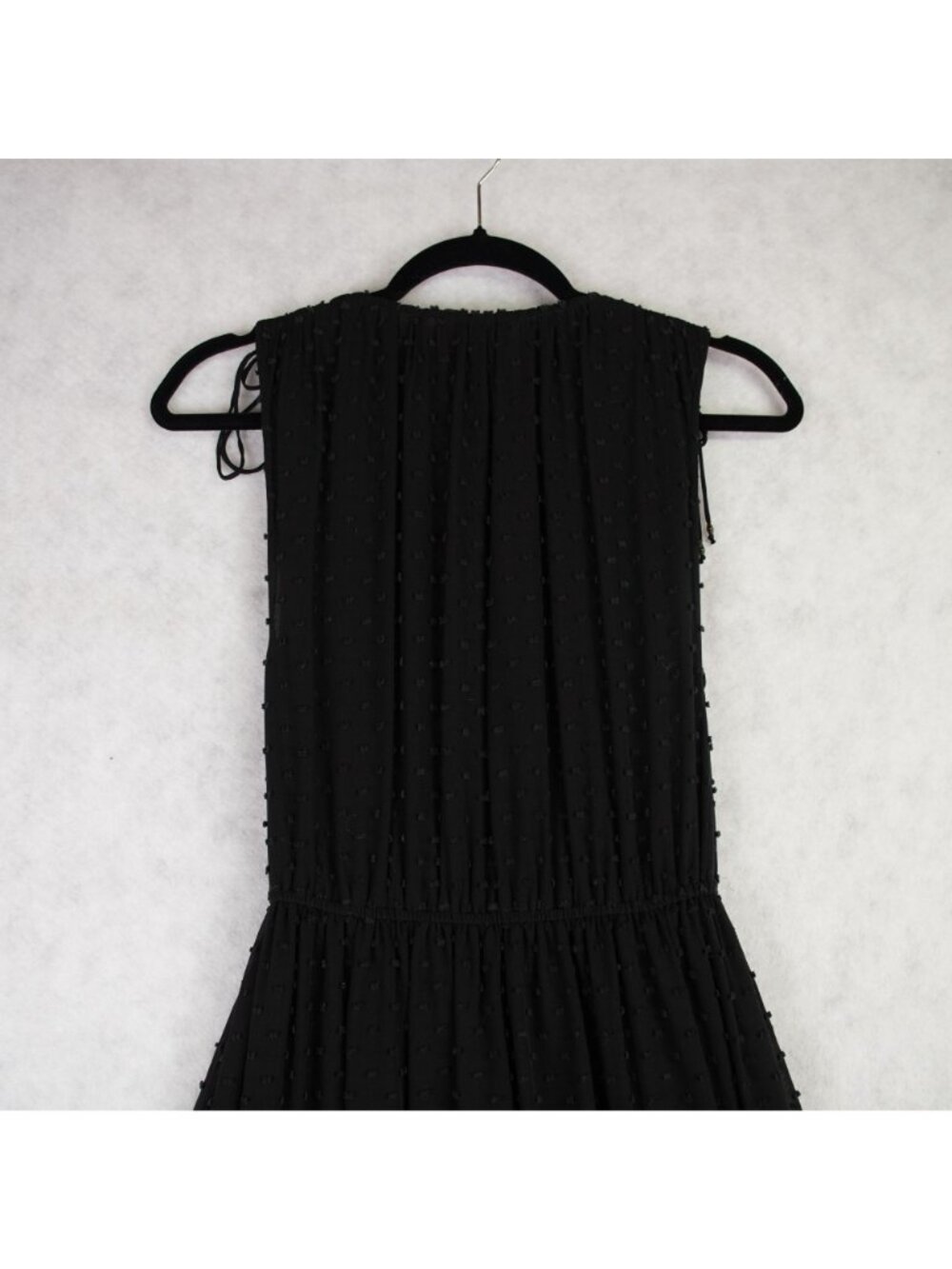 Ulla Johnson Black Tiered Maxi Dress Sz 6 V-Neckline Button Front & Ruffle Hem - Picture 6 of 16